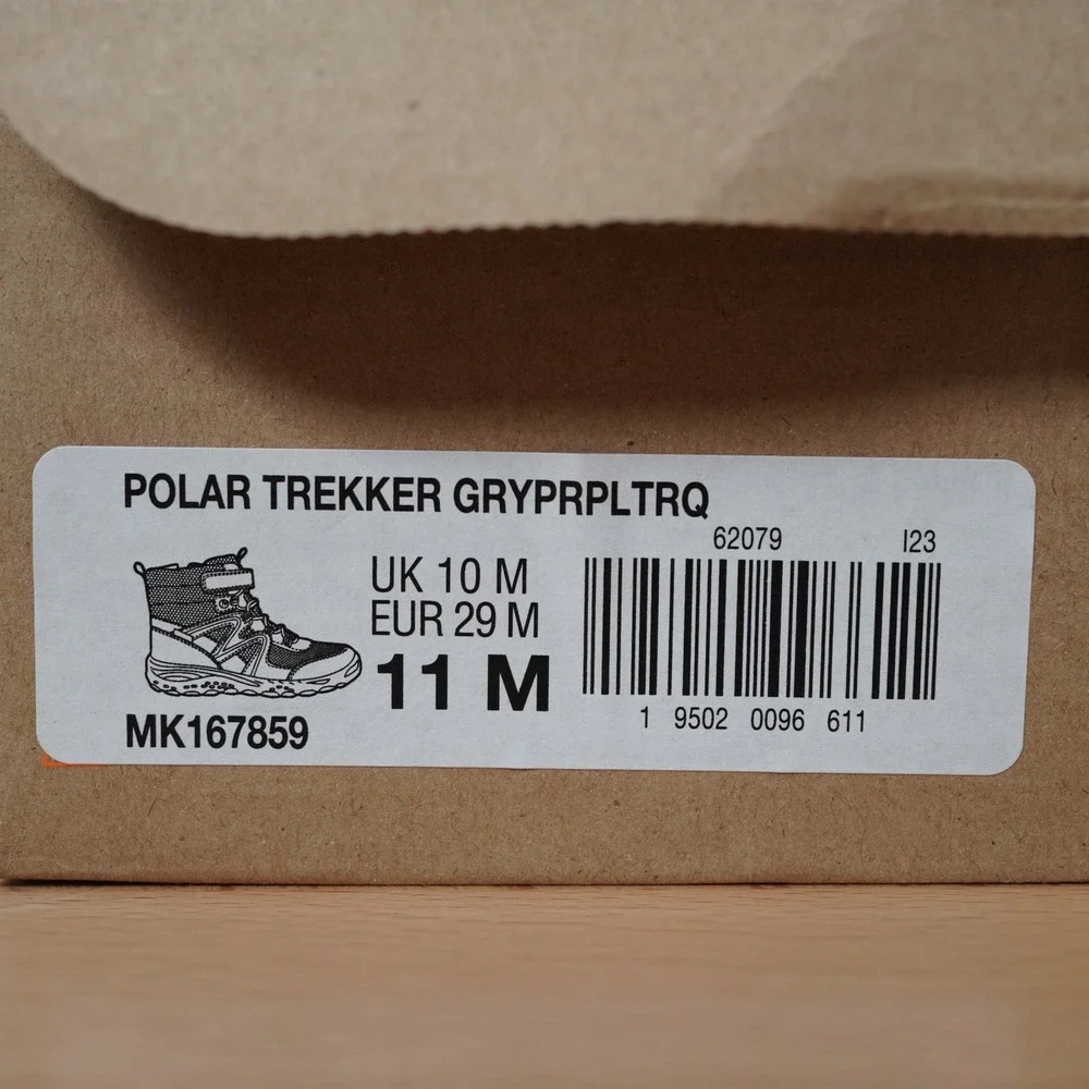 Merrell Boots Kids 11 Purple Polar Trekker Waterproof Weather Ready MK167859